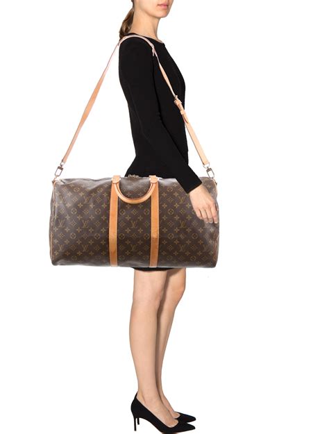 louis vuitton keepall 55 bandouliere dimensions|keepall 55 with shoulder strap.